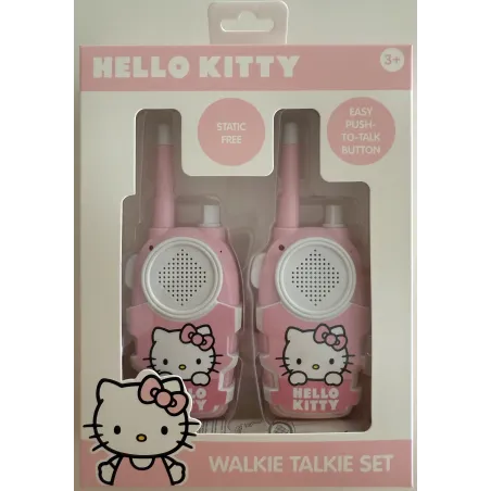 CONJUNTO DE WALKIE TALKIES HELLO KITTY, INTERCOMUNICADORES A PILHAS NÃO INCLUÍDAS, ROSA E BRANCO - The Shop Gamer