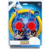 SET WALKIE TALKIES SONIC THE HEDGEHOG, INTERCOMUNICANTI A PILE (NON INCLUSE), BLU E ROSSI - The Shop Gamer