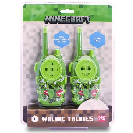 CONJUNTO DE WALKIE TALKIES MINECRAFT, INTERCOMUNICADORES A PILHAS, COR VERDE - The Shop Gamer