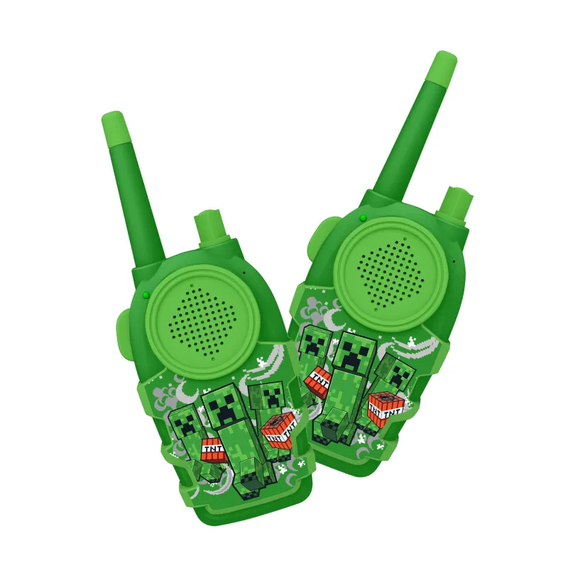 CONJUNTO DE WALKIE TALKIES MINECRAFT, INTERCOMUNICADORES A PILHAS, COR VERDE - The Shop Gamer