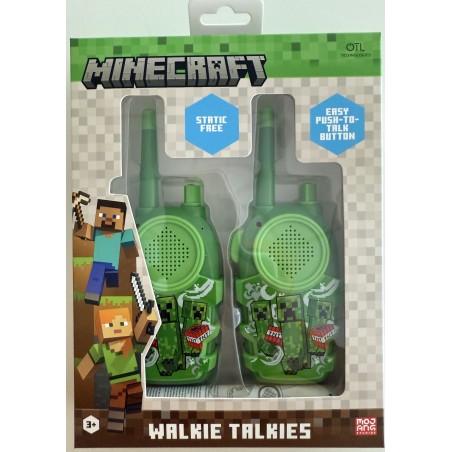CONJUNTO DE WALKIE TALKIES MINECRAFT INTERCOMUNICADORES A PILAS (NO INCLUIDAS) COLOR VERDE