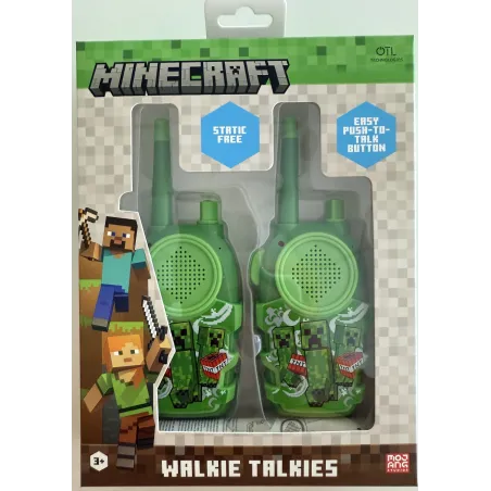 CONJUNTO DE WALKIE TALKIES MINECRAFT, INTERCOMUNICADORES A PILHAS, COR VERDE - The Shop Gamer