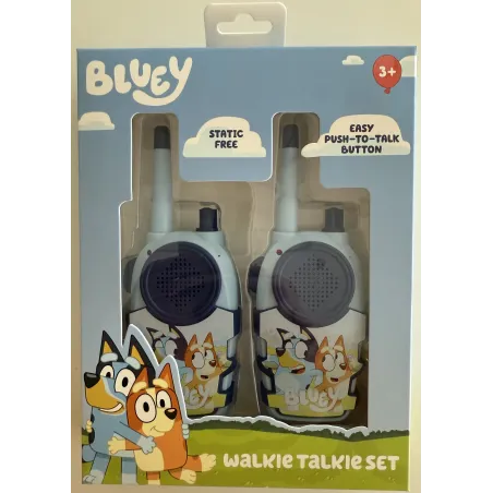 BLUEY WALKIE TALKIES-SET, OP BATTERIJEN, NIET INBEGREPEN, LICHTBLAUW - The Shop Gamer