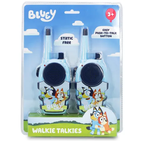 SET WALKIE TALKIES BLUEY, INTERCOMUNICATORI A BATTERIE (NON INCLUSE), AZZURRO PALLIDO - The Shop Gamer