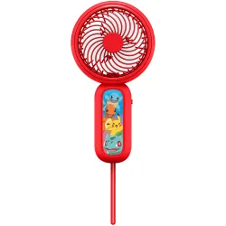 MINI-HANDVENTILATOR POKEMON PIKACHU CHARMANDER SQUIRTLE BULBASUR MET OPLAADBARE BATTERIJ, ROOD - The Shop Gamer