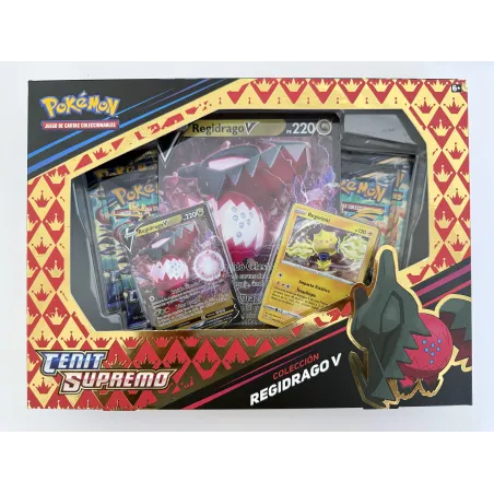 POKEMON BOX REGIDRAGO V12.5 CENIT, COLLECTION REGIDRAGO V, JCC POKÉMON ESPAGNOL, JEU DE CARTES À COLLECTIONNER - The Shop Gamer