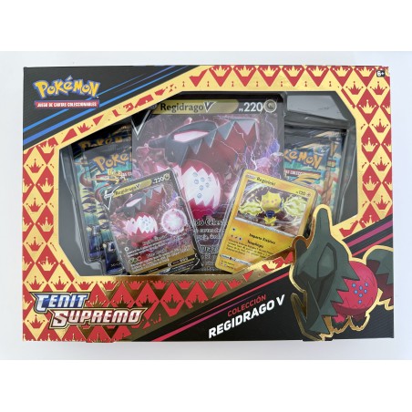 POKEMON BOX REGIDRAGO V12.5 CENIT COLECCIÓN REGIDRAGO V JCC POKEMON ESPAÑOL JUEGO DE CARTAS COLECCIONABLES