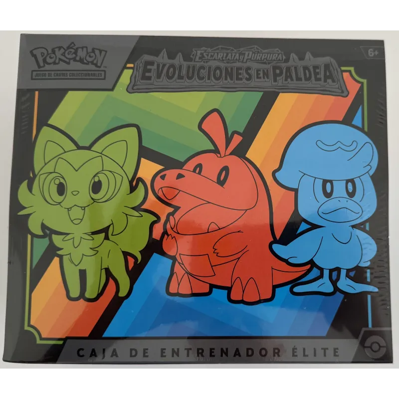 POKEMON CAIXA DE TREINADOR ELITE SV2 EVO PALDEA ESCARLATA Y PÚRPURA EVOLUCIONES EN PALDEA JCC POKEMON ESPANHOL JOGO DE CARTAS - 