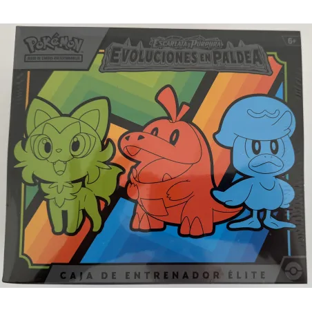 POKEMON BOX ALLENATORE ELITE SV2 EVO PALDEA ESCARLATA Y PÚRPURA EVOLUCIONES EN PALDEA GIOCO DI CARTE IN SPAGNOLO - The Shop Game