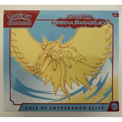 POKEMON CAJA DE ENTRENADOR ELITE SV4 ESCARLATA Y PÚRPURA BRECHA PARADOJICA COLAGRITO (AMARILLO) JCC POKEMON ESPAÑOL