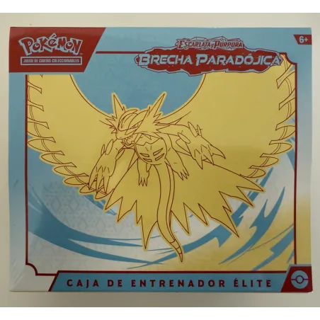 POKEMON CAIXA DE TREINADOR ELITE SV4 ESCARLATA Y PÚRPURA BRECHA PARADOJICA COLAGRITO (AMARELO) JCC POKEMON ESPANHOL - The Shop G
