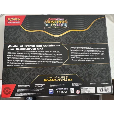 POKEMON PREMIUM COLLECTION ASSORT SV4.5 QUAQUAVALeX ESCARLATA Y PÚRPURA DESTINOS PALDEA JCC POKEMON JOGO DE CARTAS EM ESPANHOL -