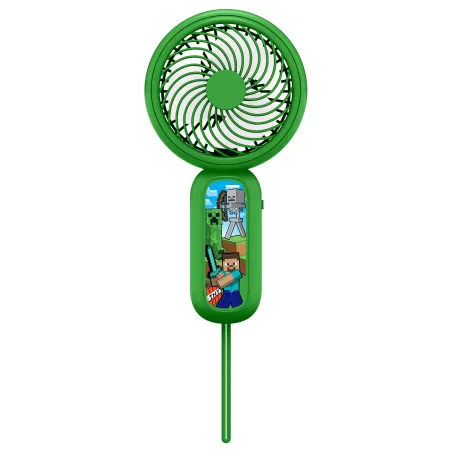 MINI-HANDVENTILATOR MINECRAFT MET OPLAADBARE BATTERIJ, GROEN - The Shop Gamer