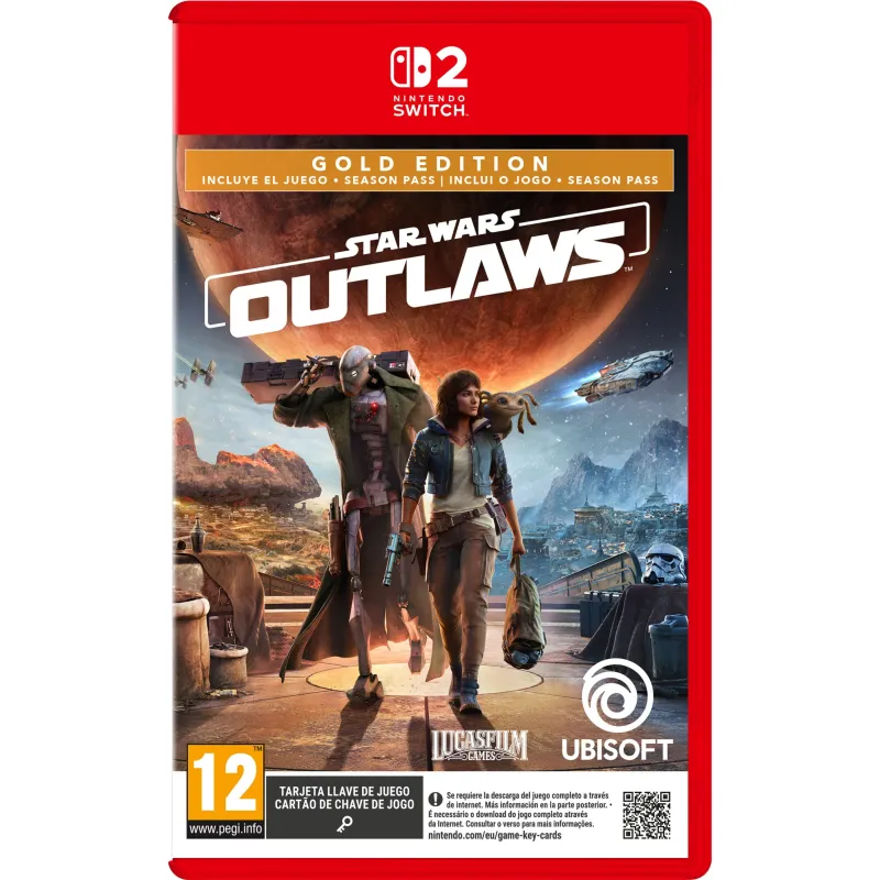 STAR WARS OUTLAWS GOLD EDITION SWITCH2 GAMEKEYKAART VOOR NINTENDO SWITCH 2, SPAANSE VERSIE, EUROPESE GARANTIE - The Shop Gamer