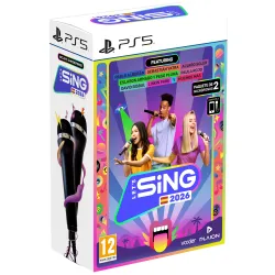 LET´S SING 2026 + 2 MICROFONI, SCEGLI VERSIONE PS5 PLAYSTATION 5 NINTENDO SWITCH, GIOCO FISICO, VERSIONE SPAGNOLA, GARANZIA UE -