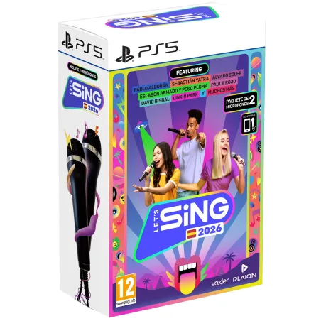 LET´S SING 2026 + 2 MICROFONI, SCEGLI VERSIONE PS5 PLAYSTATION 5 NINTENDO SWITCH, GIOCO FISICO, VERSIONE SPAGNOLA, GARANZIA UE -