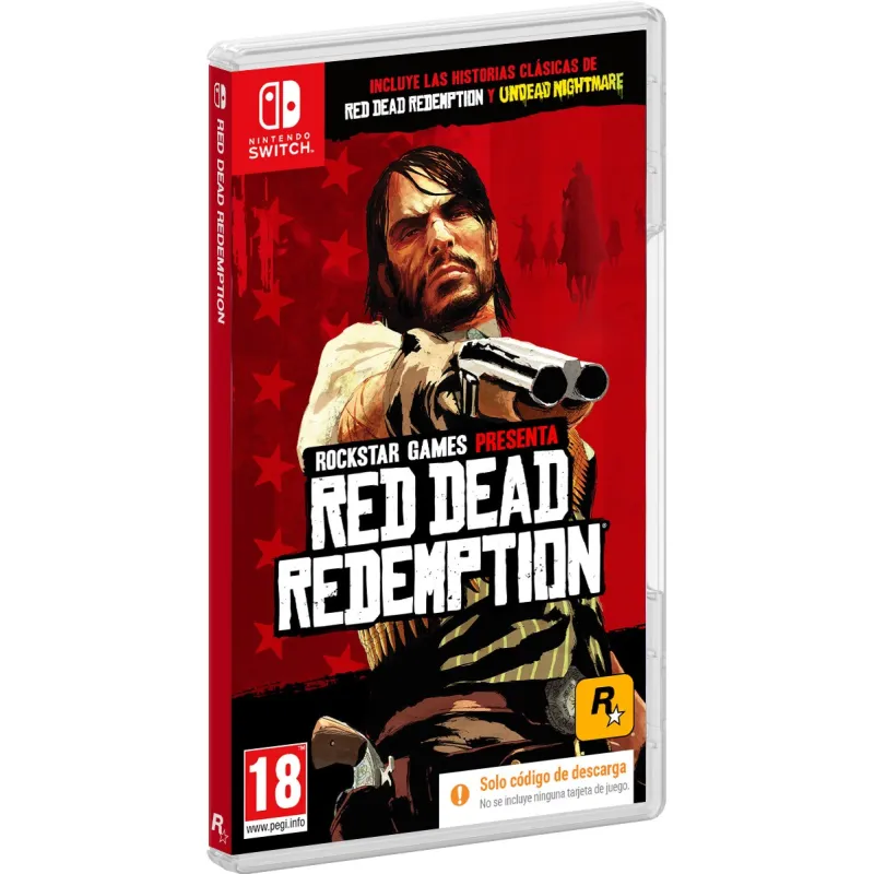 RED DEAD REDEMPTION SWITCH CAIXA COM CÓDIGO DE DOWNLOAD DIGITAL DO JOGO COMPLETO, VERSÃO ESPANHOLA, GARANTIA EUROPEIA - The Shop