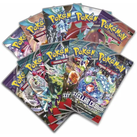 POKÉMON-PACK CHARIZARD EX, 3 HOLOGRAFISCHE PROMO-KARTEN, 1 KARTENSTÄNDER UND 10 BOOSTERPACKS - The Shop Gamer