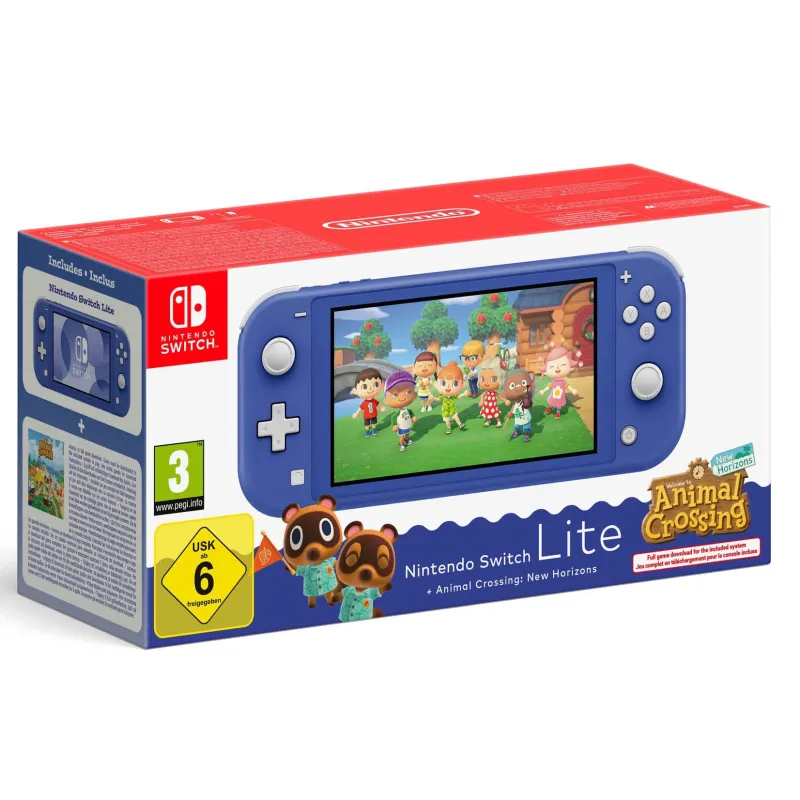 NINTENDO SWITCH LITE KONSOLE + ANIMAL CROSSING NEW HORIZONS WÄHLE DEINE FARBE SPANISCHE VERSION EUROPÄISCHE GARANTIE EU WARRANTY