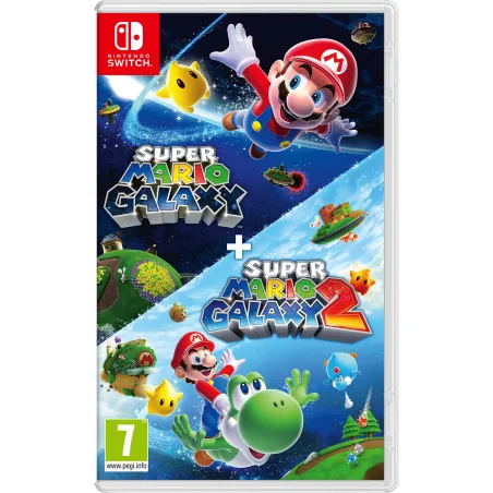 SUPER MARIO GALAXY + SUPER MARIO GALAXY 2 SWITCH, PHYSISCHES SPIEL FÜR NINTENDO SWITCH, SPANISCHE VERSION, EU-GARANTIE - The Sho