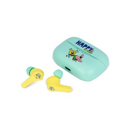 AURICULARES INALÁMBRICOS TRUE WIRELESS SOUND BOB ESPONJA CON ESTUCHE DE CARGA SPONGEBOB SQUAREPANTS