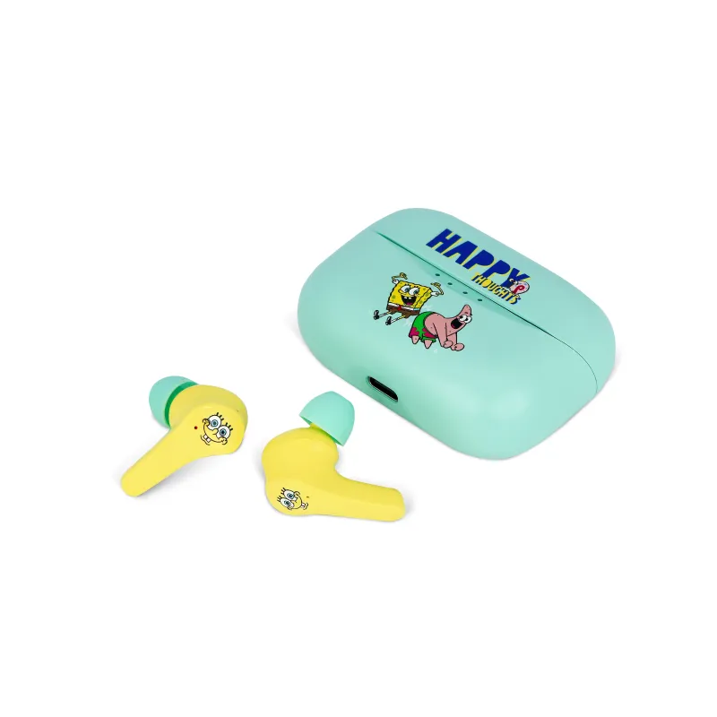 KABELLOSE TRUE-WIRELESS-SOUND-KOPFHÖRER MIT LADECASE BOB ESPONJA SPONGEBOB SQUAREPANTS - The Shop Gamer