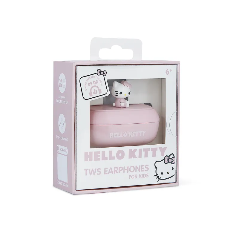 KABELLOSE TRUE-WIRELESS-KOPFHÖRER HELLO KITTY MIT LADEETUI, 3D-MOTIV UND OFFIZIELLER LIZENZ HELLO KITTY - The Shop Gamer