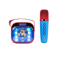 ALTAVOZ DE KARAOKE INALÁMBRICO CON MICRÓFONO Y LUCES LED PATRULLA CANINA COMPATIBLE CON CUALQUIER FUENTE DE SONIDO BLUETOOTH