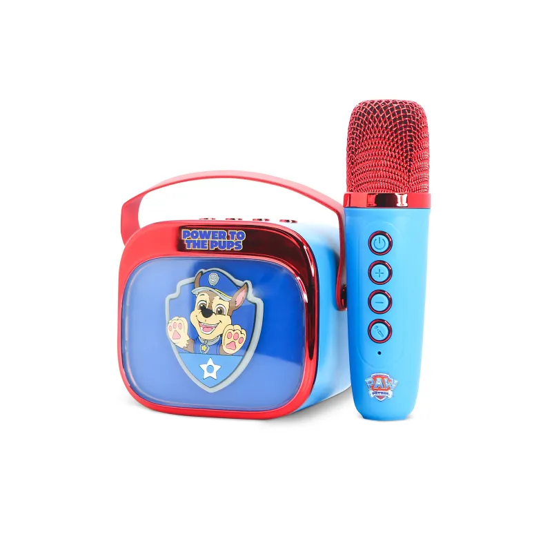 ALTOPARLANTE KARAOKE WIRELESS CON MICROFONO E LUCI LED PATRULLA CANINA COMPATIBILE CON QUALSIASI SORGENTE AUDIO BLUETOOTH - The 