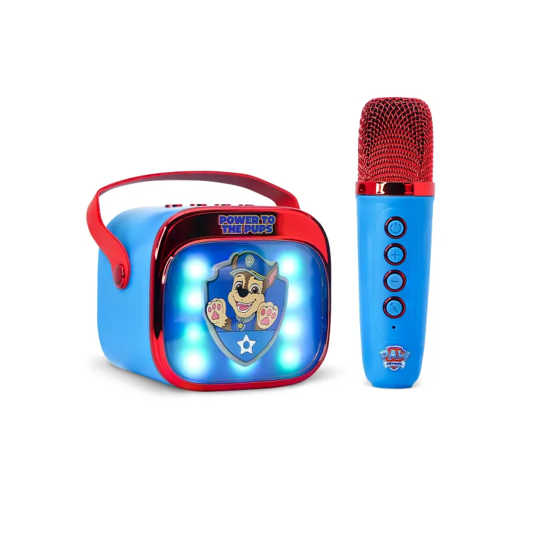 ALTOPARLANTE KARAOKE WIRELESS CON MICROFONO E LUCI LED PATRULLA CANINA COMPATIBILE CON QUALSIASI SORGENTE AUDIO BLUETOOTH - The 