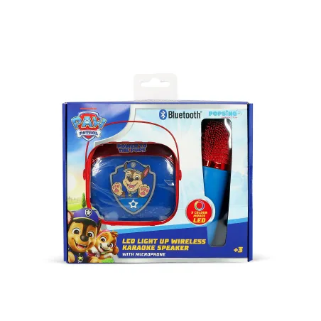 ALTOPARLANTE KARAOKE WIRELESS CON MICROFONO E LUCI LED PATRULLA CANINA COMPATIBILE CON QUALSIASI SORGENTE AUDIO BLUETOOTH - The 