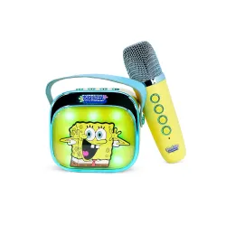 ALTOPARLANTE KARAOKE WIRELESS CON MICROFONO E LUCI LED BOB ESPONJA COMPATIBILE CON QUALSIASI FONTE AUDIO BLUETOOTH - The Shop Ga