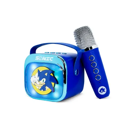 SONIC WIRELESS KARAOKE SPEAKER WITH MICROPHONE AND LED LIGHTS, COMPATIBLE WITH ANY BLUETOOTH AUDIO SOURCE - The Shop Gamer