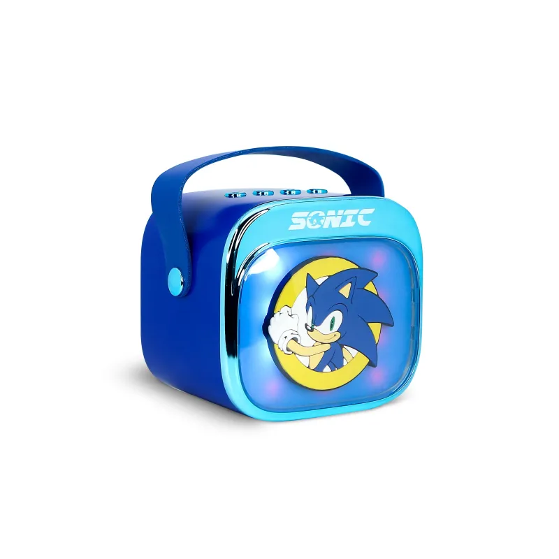DRAADLOZE KARAOKE-LUIDSPREKER MET MICROFOON EN LEDVERLICHTING, SONIC, COMPATIBEL MET ELKE BLUETOOTH-GELUIDSBRON - The Shop Gamer