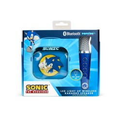 ALTAVOZ DE KARAOKE INALÁMBRICO CON MICRÓFONO Y LUCES LED SONIC COMPATIBLE CON CUALQUIER FUENTE DE SONIDO BLUETOOTH