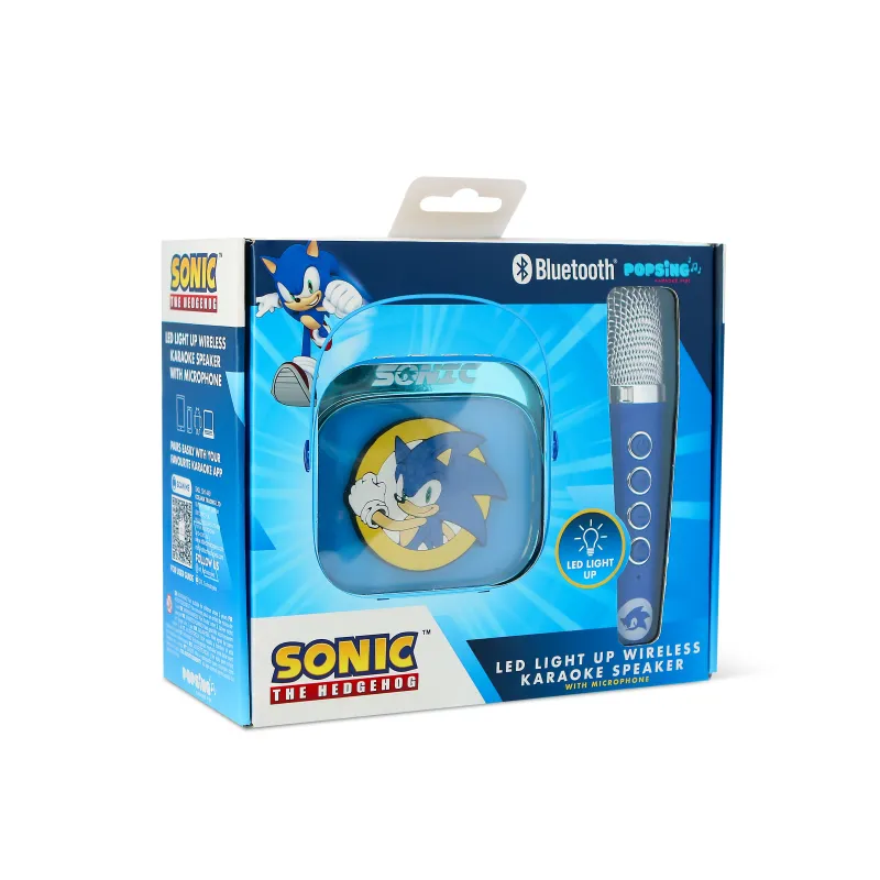 ALTOPARLANTE KARAOKE WIRELESS CON MICROFONO E LUCI LED SONIC COMPATIBILE CON QUALSIASI SORGENTE AUDIO BLUETOOTH - The Shop Gamer