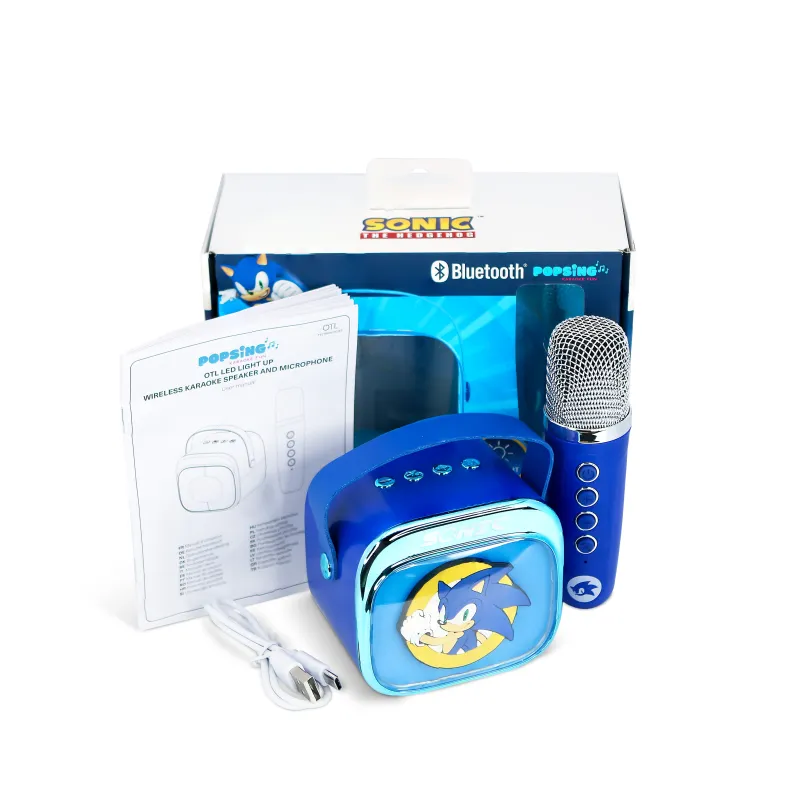 ALTOPARLANTE KARAOKE WIRELESS CON MICROFONO E LUCI LED SONIC COMPATIBILE CON QUALSIASI SORGENTE AUDIO BLUETOOTH - The Shop Gamer