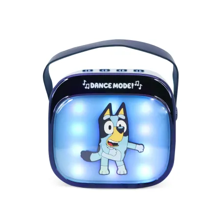 HAUT-PARLEUR DE KARAOKÉ SANS FIL AVEC MICROPHONE ET LUMIÈRES LED BLUEY, COMPATIBLE AVEC TOUTE SOURCE AUDIO BLUETOOTH - The Shop 
