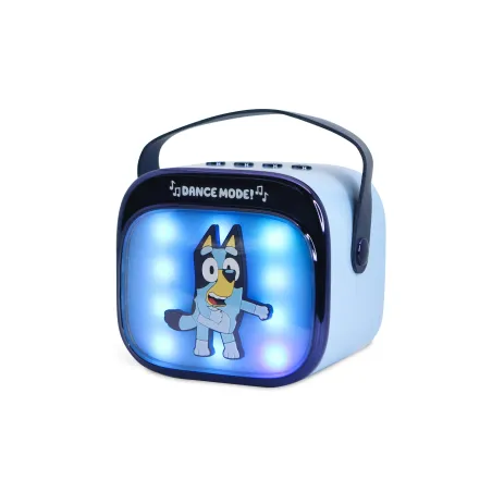 COLUNA DE KARAOKE SEM FIOS COM MICROFONE E LUZES LED BLUEY COMPATÍVEL COM QUALQUER FONTE DE ÁUDIO BLUETOOTH - The Shop Gamer