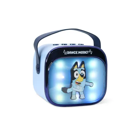 COLUNA DE KARAOKE SEM FIOS COM MICROFONE E LUZES LED BLUEY COMPATÍVEL COM QUALQUER FONTE DE ÁUDIO BLUETOOTH - The Shop Gamer