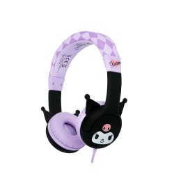AURICULARES INFANTILES CON CABLE KUROMI LIMITADOS EN VOLUMEN CON LICENCIA OFICIAL KUROMI