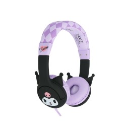 AURICULARES INFANTILES CON CABLE KUROMI LIMITADOS EN VOLUMEN CON LICENCIA OFICIAL KUROMI