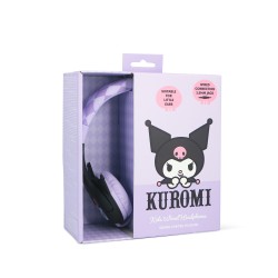 AURICULARES INFANTILES CON CABLE KUROMI LIMITADOS EN VOLUMEN CON LICENCIA OFICIAL KUROMI