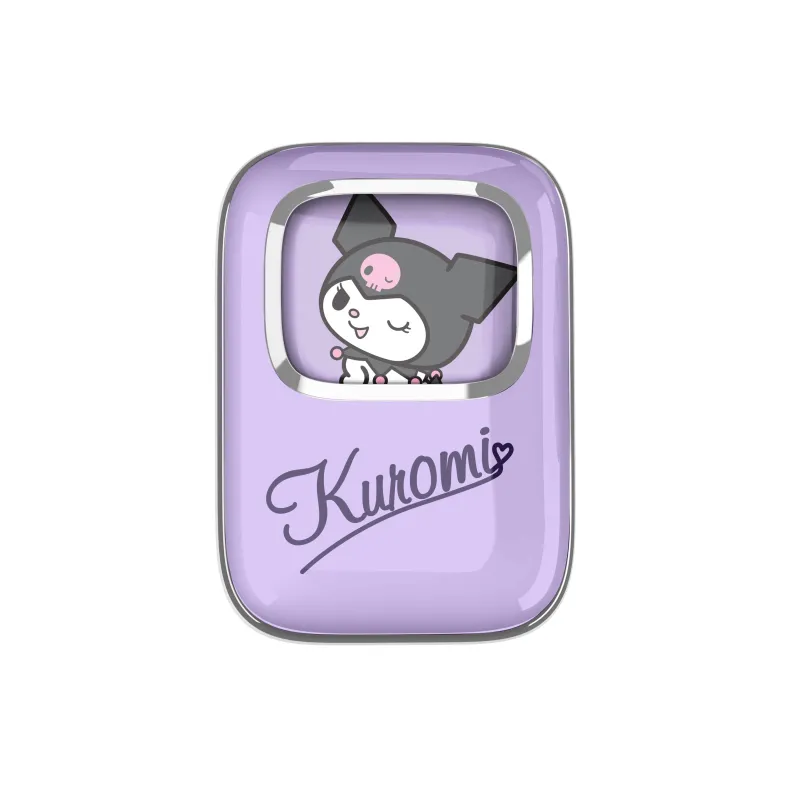 KABELLOSE KUROMI-KOPFHÖRER MIT SCHIEBE-LADEETUI UND LED-LICHT, OFFIZIELL VON KUROMI LIZENZIERT - The Shop Gamer