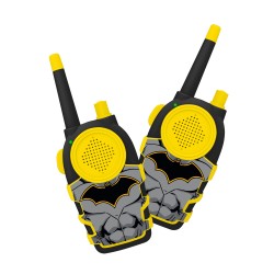 CONJUNTO DE WALKIE TALKIES INFANTILES BATMAN INTERCOMUNICADORES A PILAS (NO INCLUIDAS) COLOR AMARILLO Y NEGRO