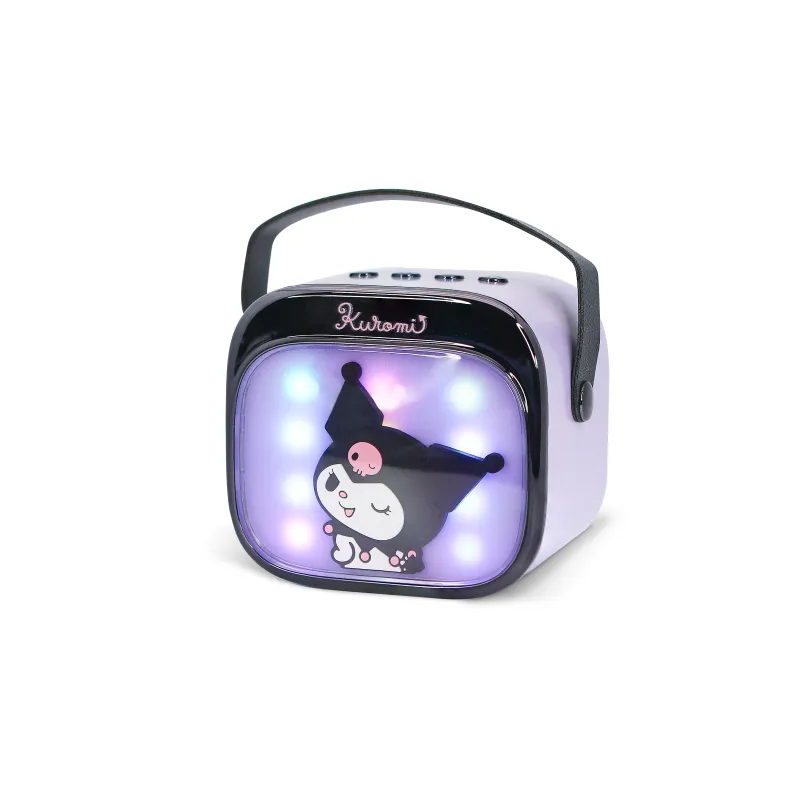 ALTOPARLANTE KARAOKE SENZA FILI CON MICROFONO E LUCI LED KUROMI COMPATIBILE CON QUALSIASI SORGENTE AUDIO BLUETOOTH - The Shop Ga