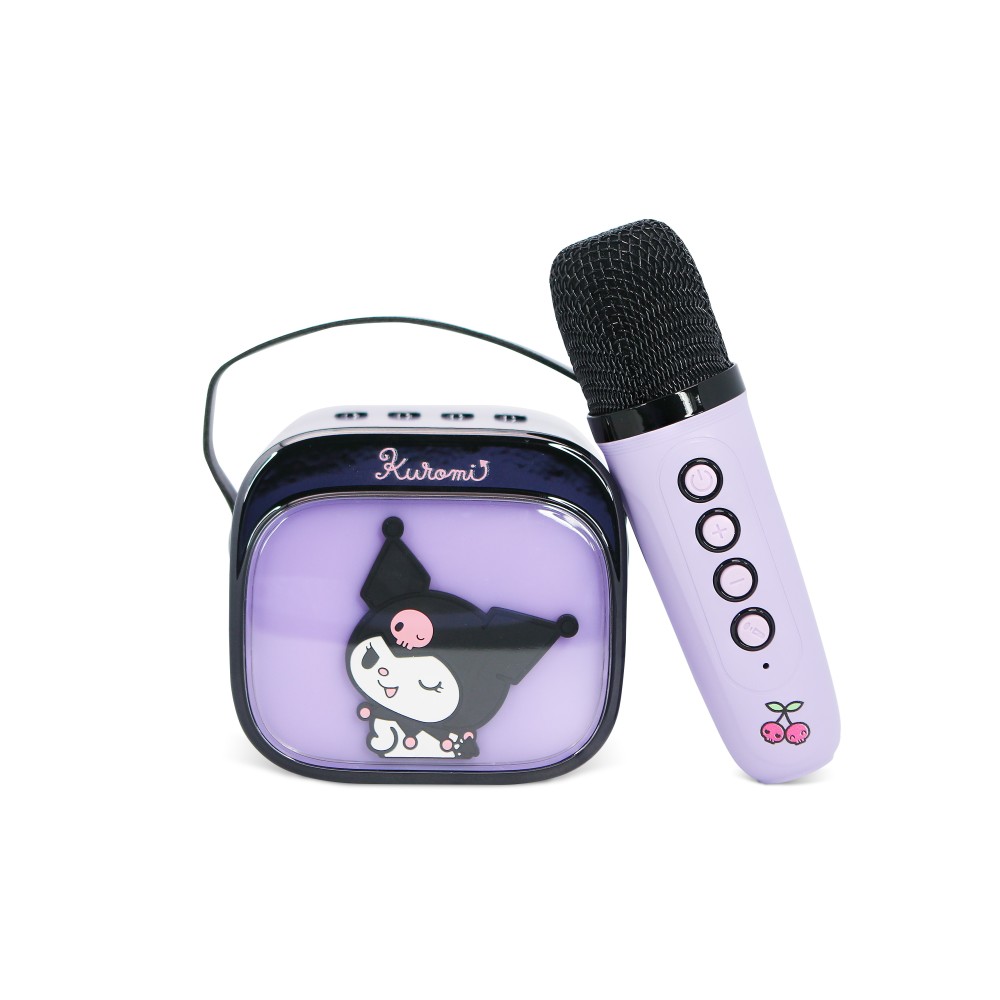 ALTAVOZ DE KARAOKE INALÁMBRICO CON MICRÓFONO Y LUCES LED KUROMI COMPATIBLE CON CUALQUIER FUENTE DE SONIDO BLUETOOTH