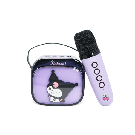 ALTAVOZ DE KARAOKE INALÁMBRICO CON MICRÓFONO Y LUCES LED KUROMI COMPATIBLE CON CUALQUIER FUENTE DE SONIDO BLUETOOTH