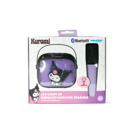 ALTOPARLANTE KARAOKE SENZA FILI CON MICROFONO E LUCI LED KUROMI COMPATIBILE CON QUALSIASI SORGENTE AUDIO BLUETOOTH - The Shop Ga