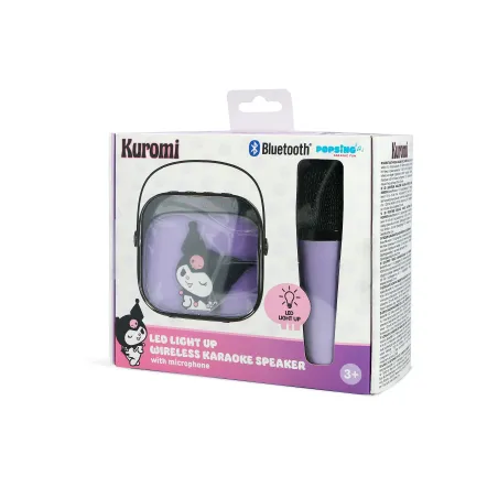 ALTOPARLANTE KARAOKE SENZA FILI CON MICROFONO E LUCI LED KUROMI COMPATIBILE CON QUALSIASI SORGENTE AUDIO BLUETOOTH - The Shop Ga